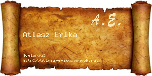 Atlasz Erika névjegykártya